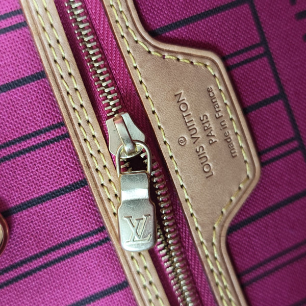 NEVERFULL MM Monogram Coated Canvas Brown