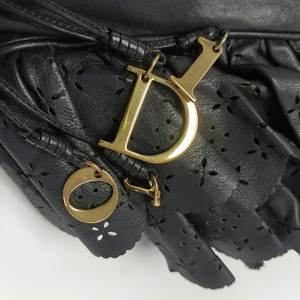 Calfskin Shoulder Bag Black