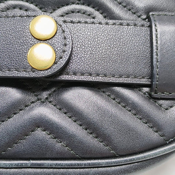 GG Marmont Small Quilted Calfskin Black