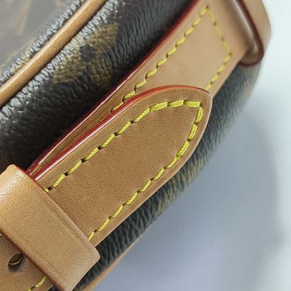 CROISSANT Monogram Coated Canvas Brown