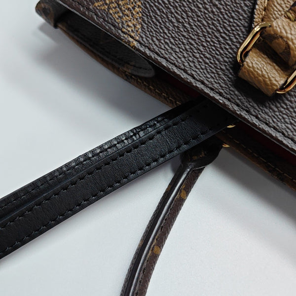 ONTHEGO MM Monogram Coated Canvas Brown