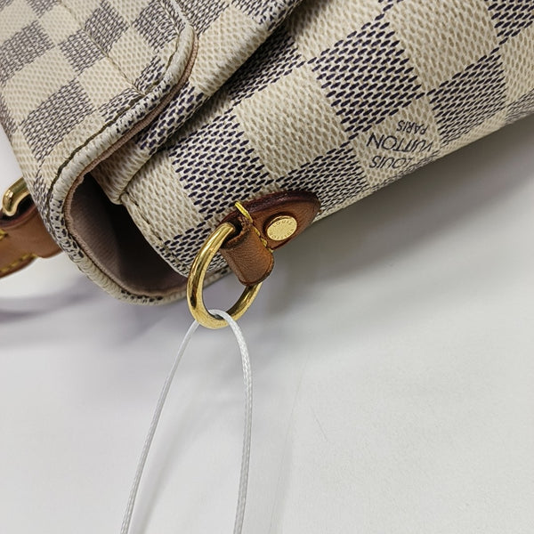 CROISETTE Damier Azur Coated Canvas White