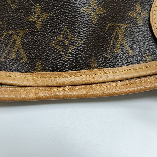 NEVERFULL MM Monogram Coated Canvas Brown