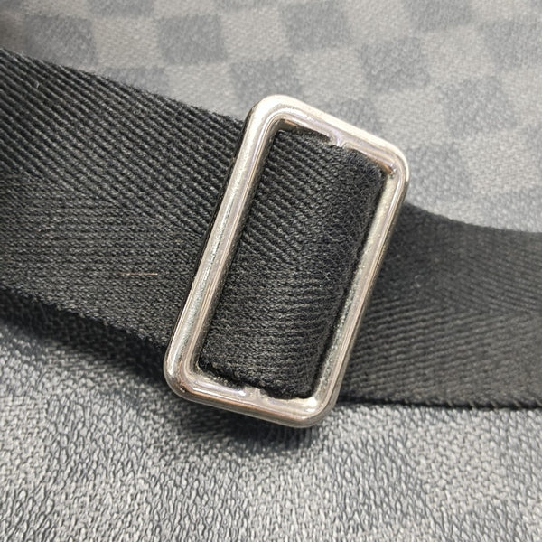 MICK Damier Graphite Coated Canvas Gray