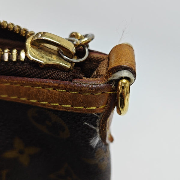 PALERMO PM Monogram Coated Canvas Brown