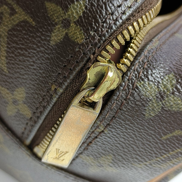 CITE MM Monogram Coated Canvas Brown