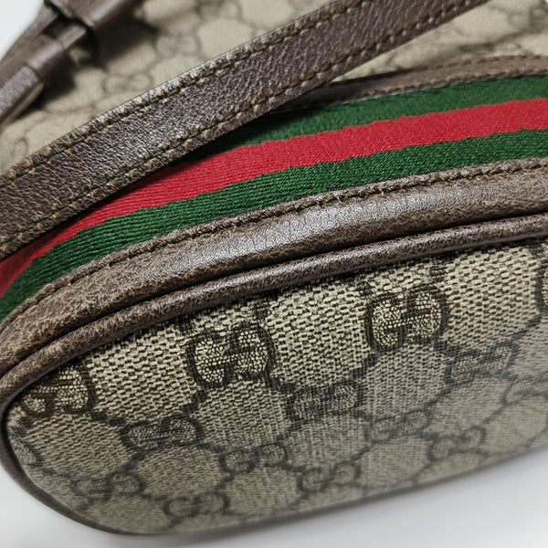Ophidia Mini Monogram Coated Canvas Beige