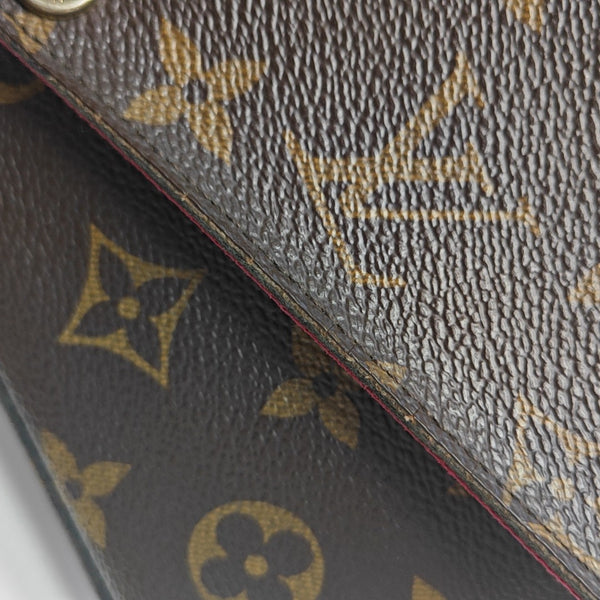 FÉLICIE Monogram Coated Canvas Brown