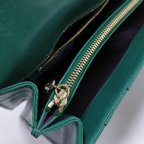 SERPENTI FOREVER Medium Calfskin Green
