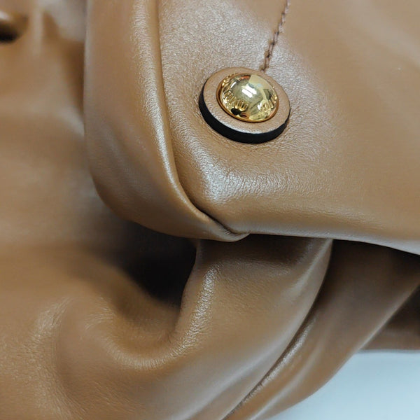 Calfskin Shoulder Bag Brown