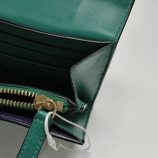 SERPENTI FOREVER Calfskin Green Wallet