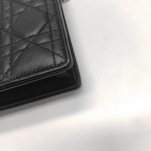 Lady Dior Small Cannage Lambskin Black