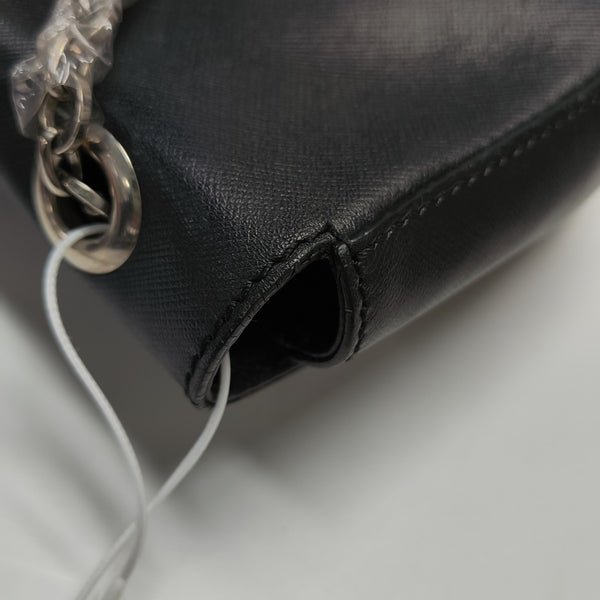 Calfskin Top Handle Bag Black
