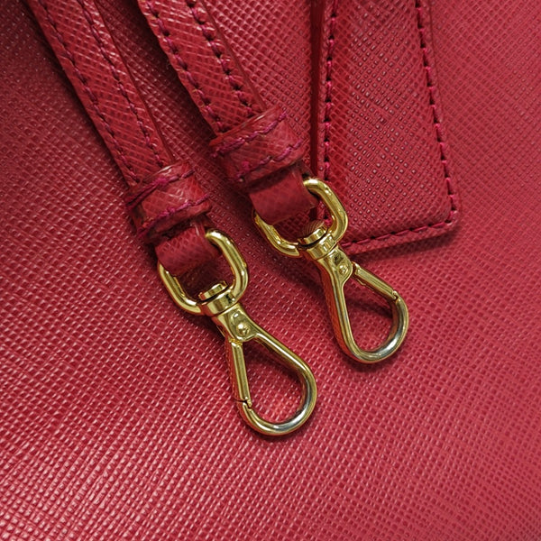 Galleria Super Mini Saffiano Calfskin Red