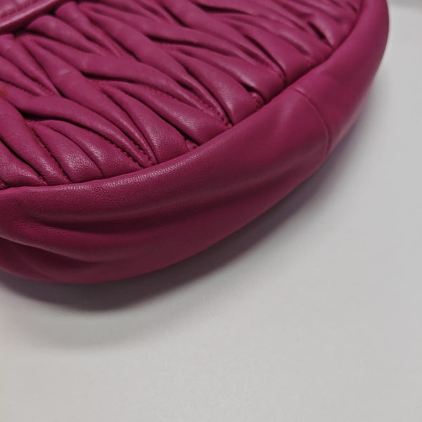Miu Coffer Quilted Lambskin Pink