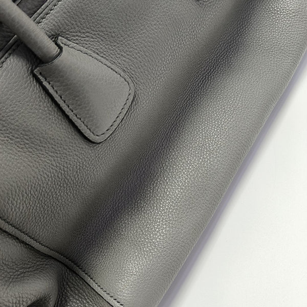 Leather Tote Bag Gray