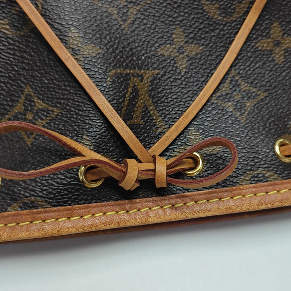 NÉONOÉ Nano Monogram Coated Canvas Brown