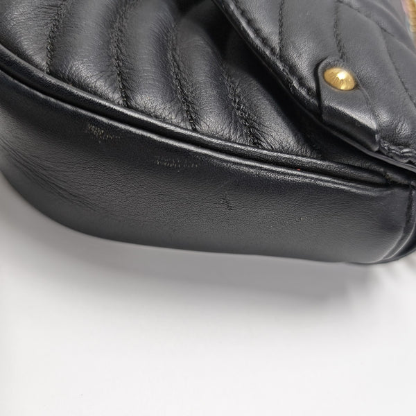 NEW WAVE PM Quilted Calfskin Black