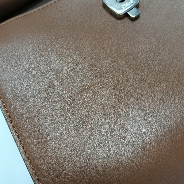 Faye Small Calfskin Brown