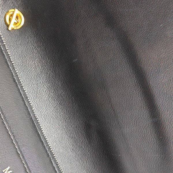 Quilted Calfskin Shoulder Bag Black