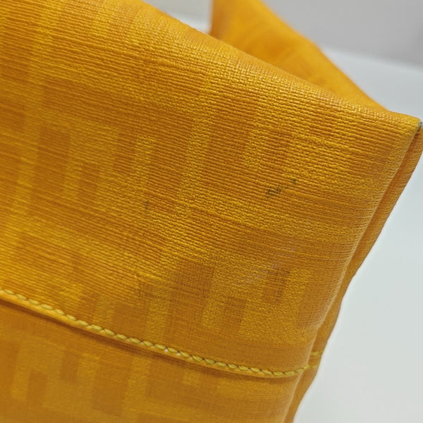 Coated Canvas Tote Bag Gold