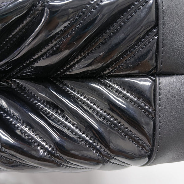 Chevron Calfskin Black