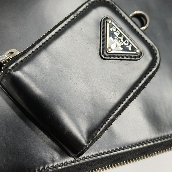 Calfskin Crossbody Bag Black