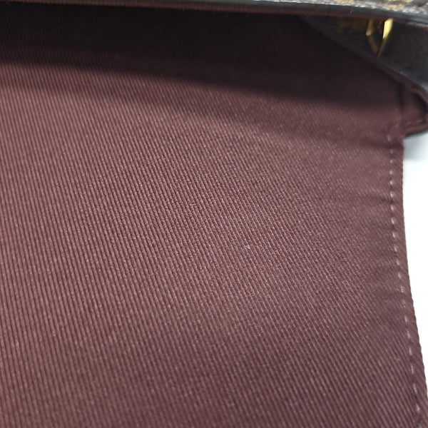 CLUNY MM Monogram Coated Canvas Brown