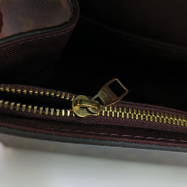 CLUNY MM Monogram Coated Canvas Brown
