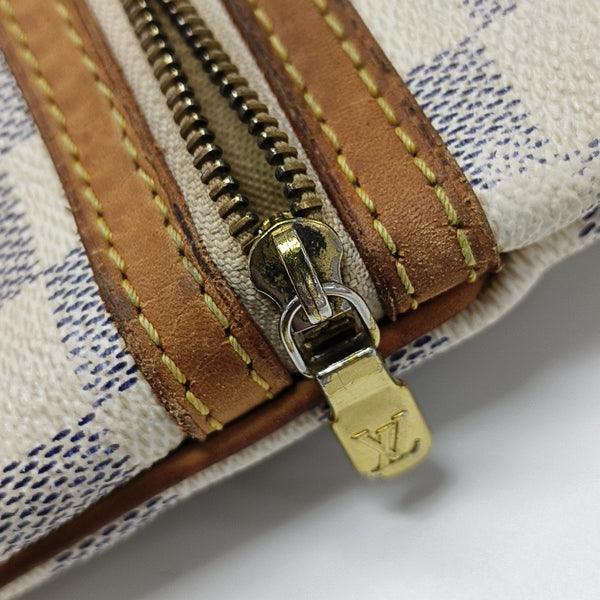 BOSPHORE Damier Azur Coated Canvas White