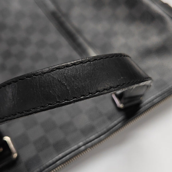 TADAO MM Damier Graphite Coated Canvas Gray