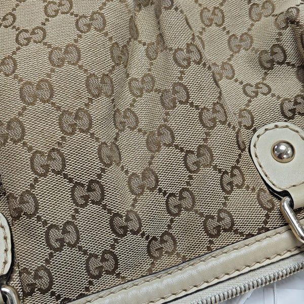 Sukey Monogram Canvas Beige