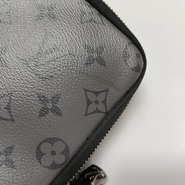 DOUBLE Monogram Coated Canvas Gray