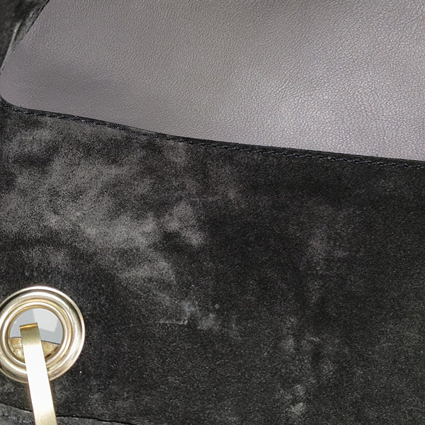 WHISPER GM Monogram Suede Black