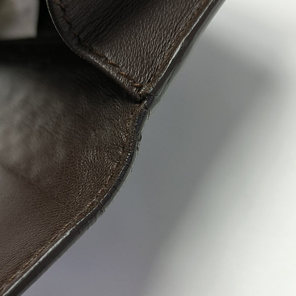 Lambskin Card Holder Brown