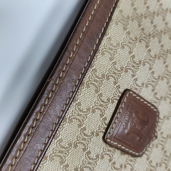 MACADAM CLUTCHES Coated Canvas Beige