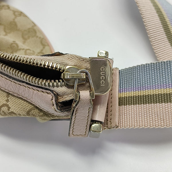 Monogram Coated Canvas Shoulder Bag Beige