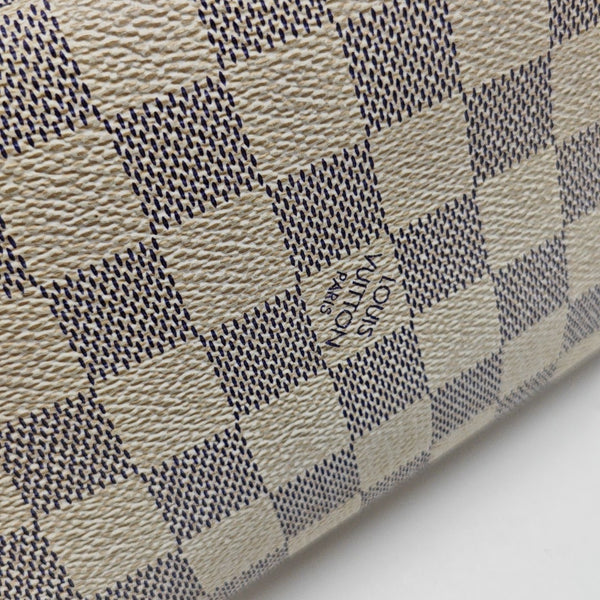 NEVERFULL PM Damier Azur Coated Canvas White