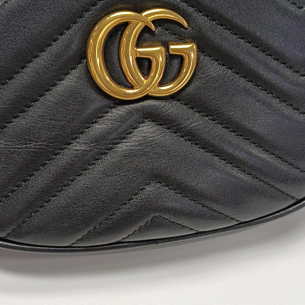 GG Marmont Super Mini Quilted Calfskin Black
