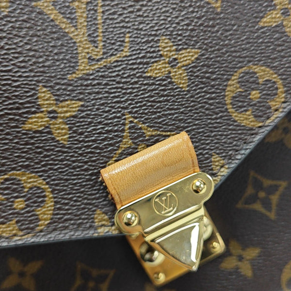 MÉTIS MM Monogram Coated Canvas Brown