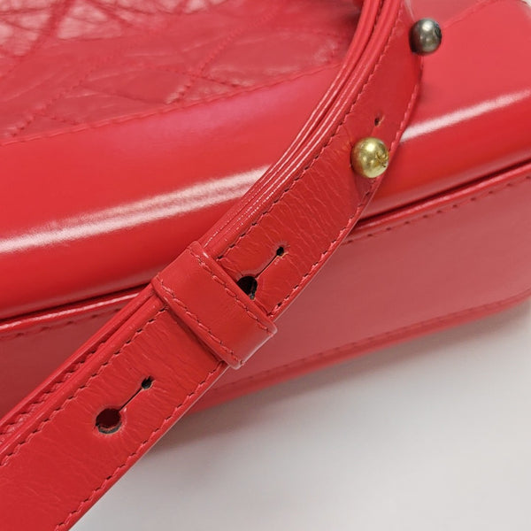 Authenticated pre-owned GABRIELLE Small Quilted Calfskin Red - Shoulder Bag at Looply