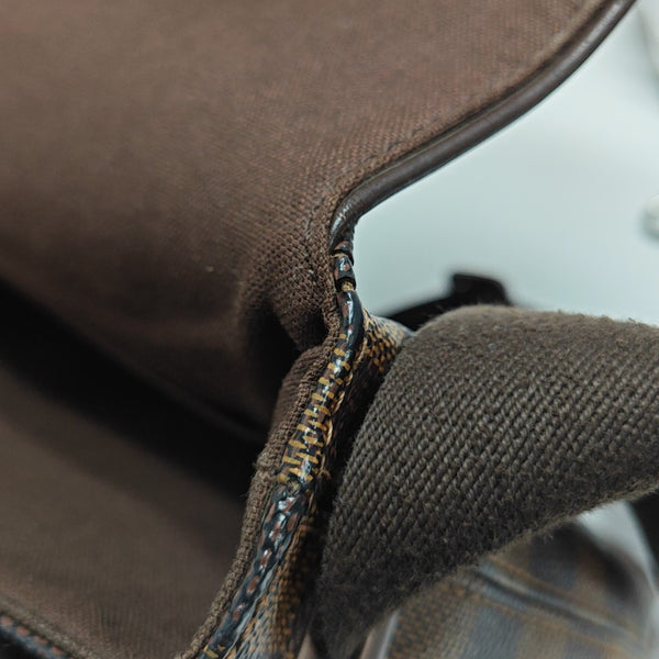 BROOKLYN Damier Ebene Coated Canvas Brown