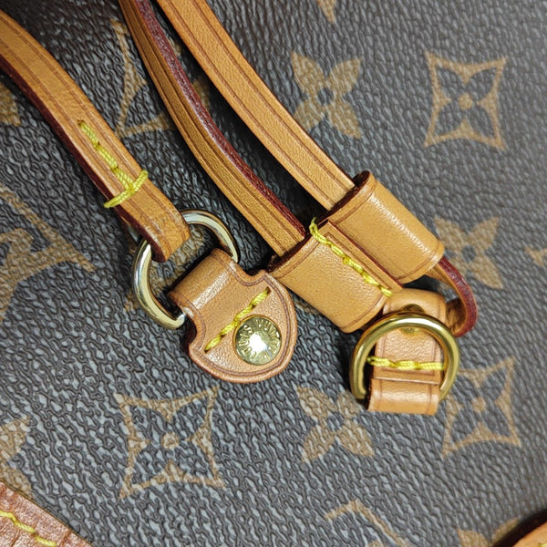 NEVERFULL MM Monogram Coated Canvas Brown