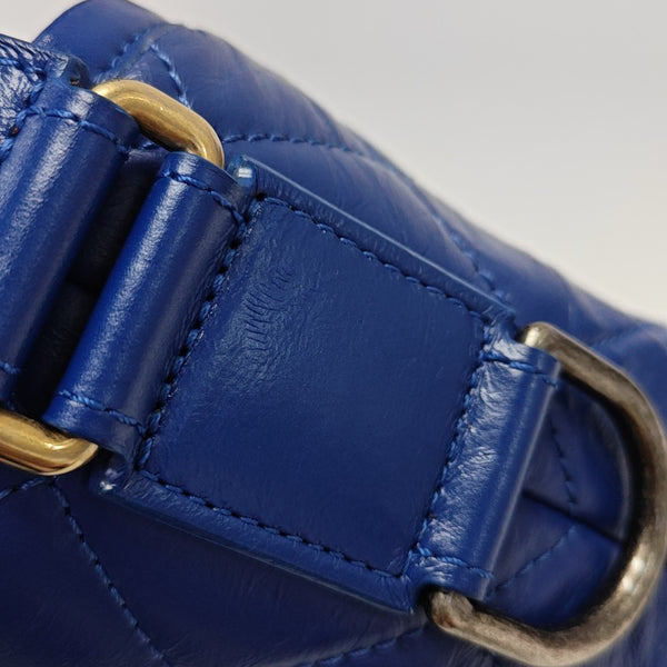 GABRIELLE Small Quilted Calfskin Blue