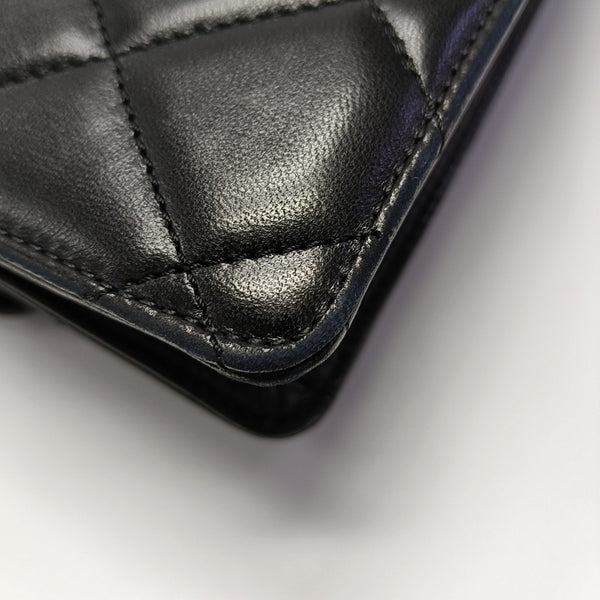 DOUBLE CC Quilted Lambskin Black