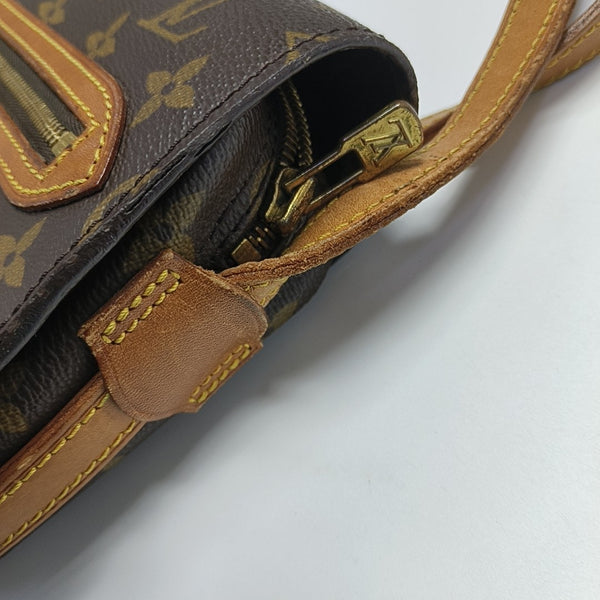 VINTAGE SAINT GERMAIN PM Monogram Coated Canvas Brown