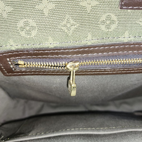 MARY KATE Monogram Canvas Green