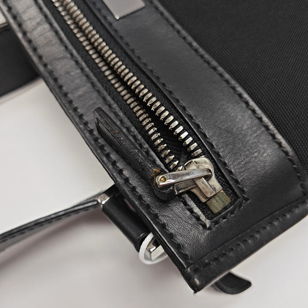 Fabric Shoulder Bag Black