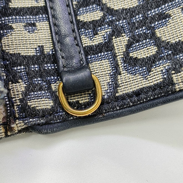 Saddle Mini Oblique Canvas Blue