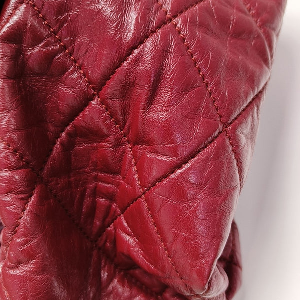 Quilted Lambskin Shoulder Bag Red